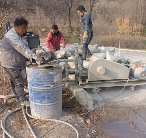 碑林路面下沉注浆